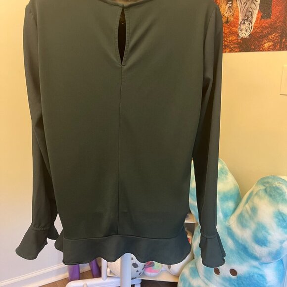 Ann Taylor Forest Green Women's Blouse Size XS - Picture 2 of 4